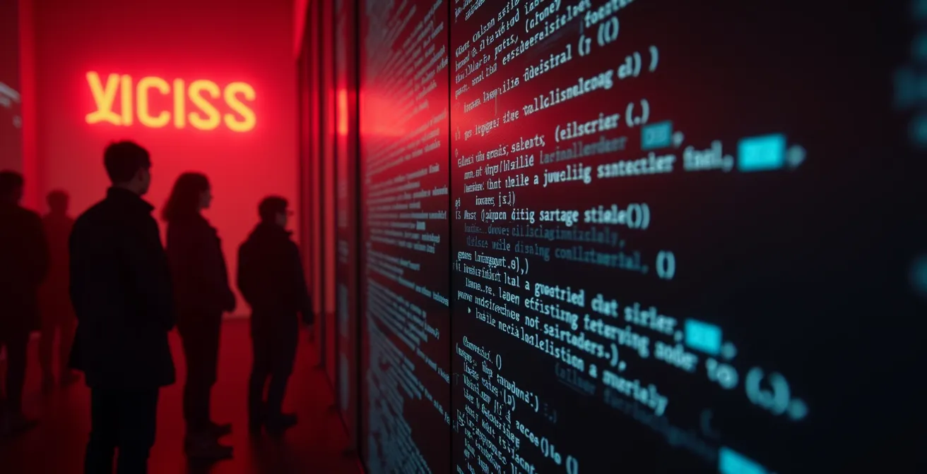 Illustration symbolique montrant un groupe d’utilisateurs exclus d’un site web à cause de mauvaises pratiques CSS d’accessibilité