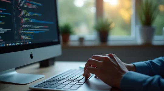 Illustration symbolique représentant une interface de code CSS claire et organisée avec des outils de maintenance pour faciliter la gestion