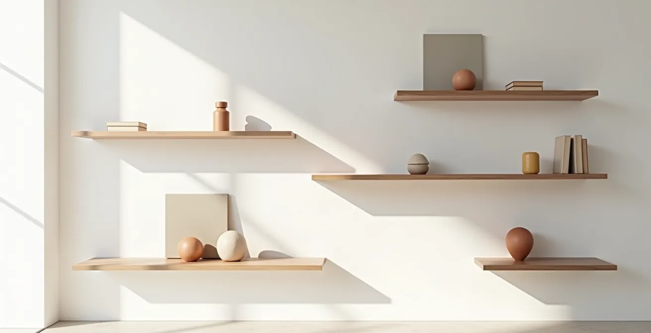 Vue architecturale minimaliste représentant différentes structures de listes