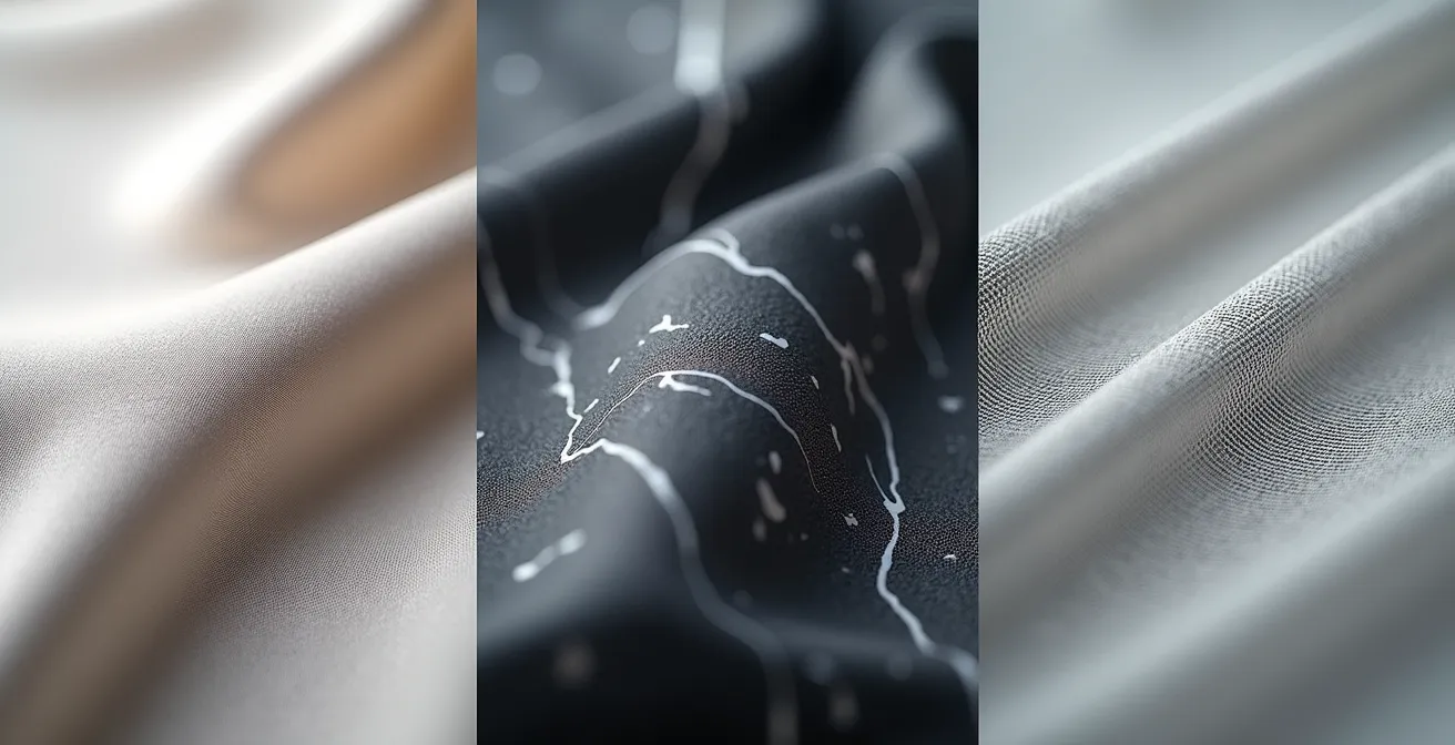 Composition macro montrant des détails de préférences utilisateur symbolisées par des textures