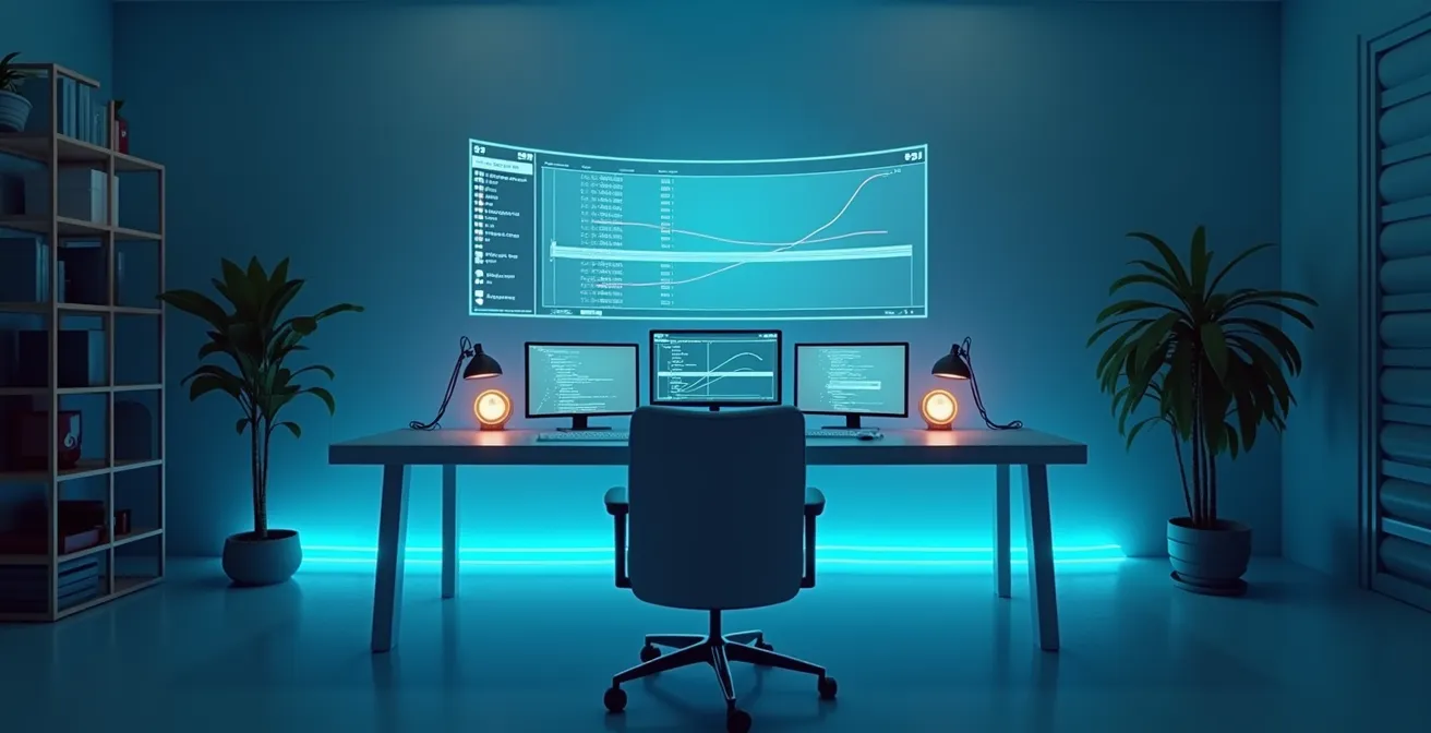 Banc de montage virtuel montrant les différentes propriétés d'animation CSS comme des curseurs de contrôle